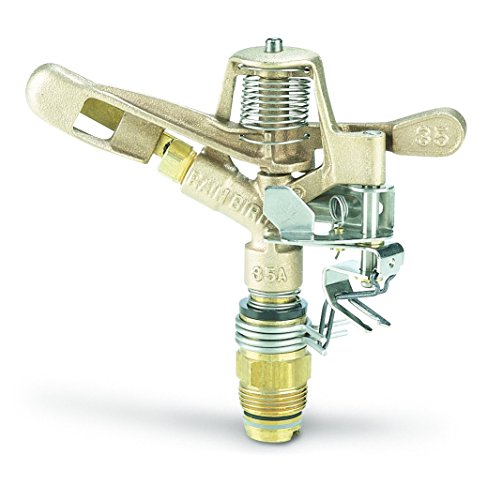 Rain Bird 35ADJTNTB Brass Impact Sprinkler, Adjustable 0° - 360° Pattern, 23' - 50' Spray Distance