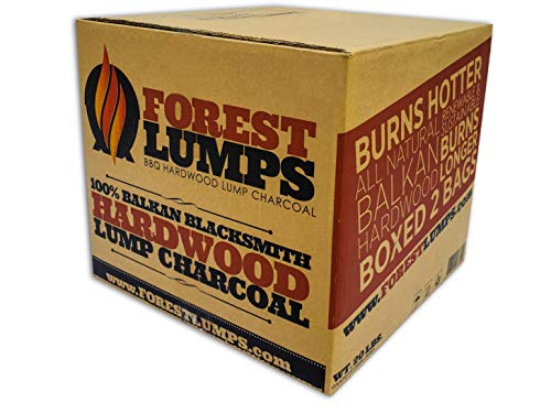 Forest Lumps Hardwood Charcoal 20 LB Box Contains 2-10 lb Bags