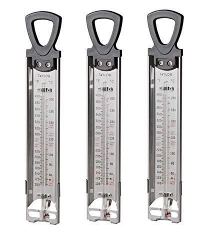 Taylor Precision Products Candy/Deep Fry Stainless Steel Thermometer - Set of 3