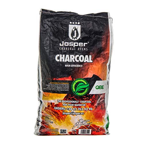 Josper - All Natural Restaurant Quality - QBE White Quebracho - Premium Lump Hardwood Charcoal for Grilling - 9,5 kg (20.9 lbs) Bag
