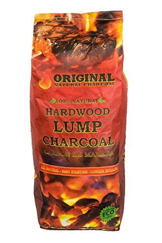 Original Natural Charcoal - 100% Natural Hardwood Lump Charcoals - Unique Blend of Apple, Cherry, and Oak Trees - No Smoke, No Sparks, and Low Ash (17.6lbs)
