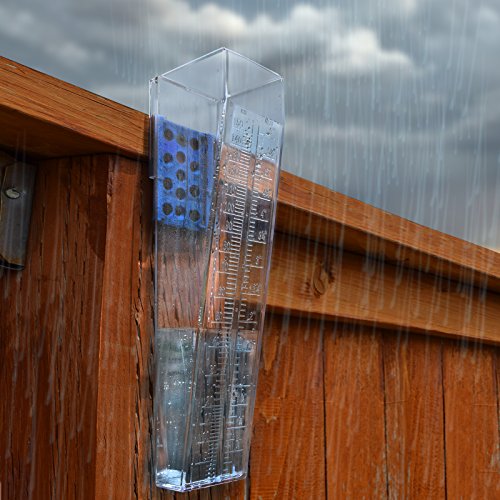 OUTWEST TRADING Professional Outdoor Rain Gauge for Yard, Heavy Duty.