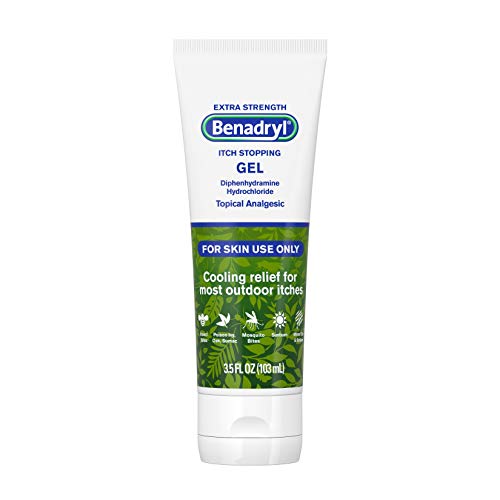 Benadryl Extra Strength Cooling Relief Anti-Itch Gel, Diphenhydramine HCI, 3.5 fl. oz